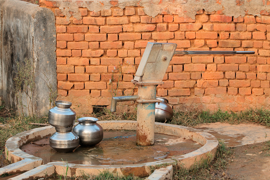 A groundwater pump contaminated with arsenic