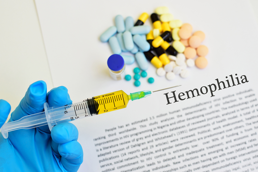 An image of conventional drugs used to treat hemophilia.